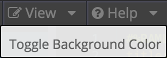 View menu with options to toggle API Designer background color