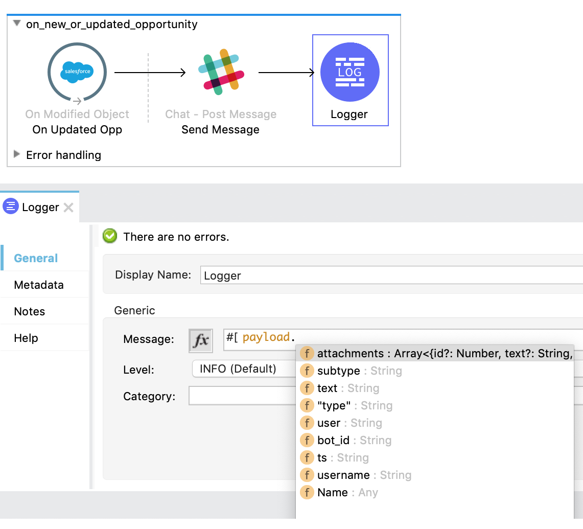payload autocomplete